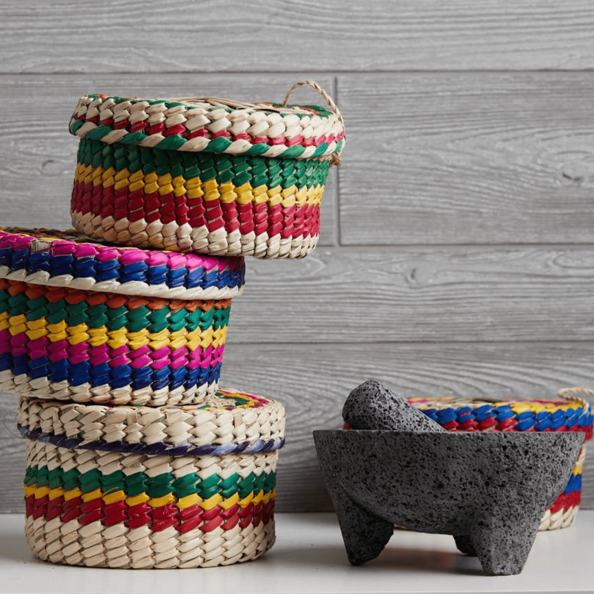 7'' Molcajete with Tortilla Basket - Hosted by Kelly Gaudreau