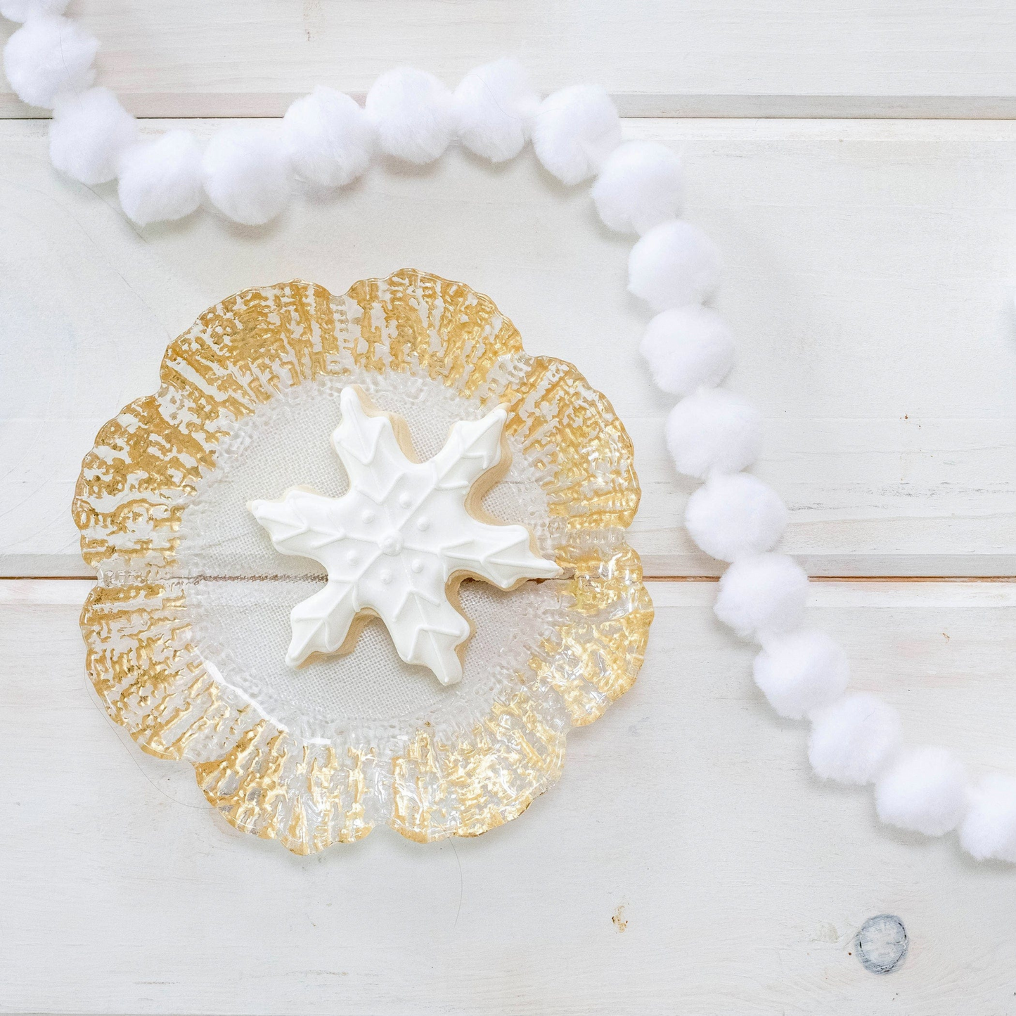 Rufolo Glass Canape Plate - Gold