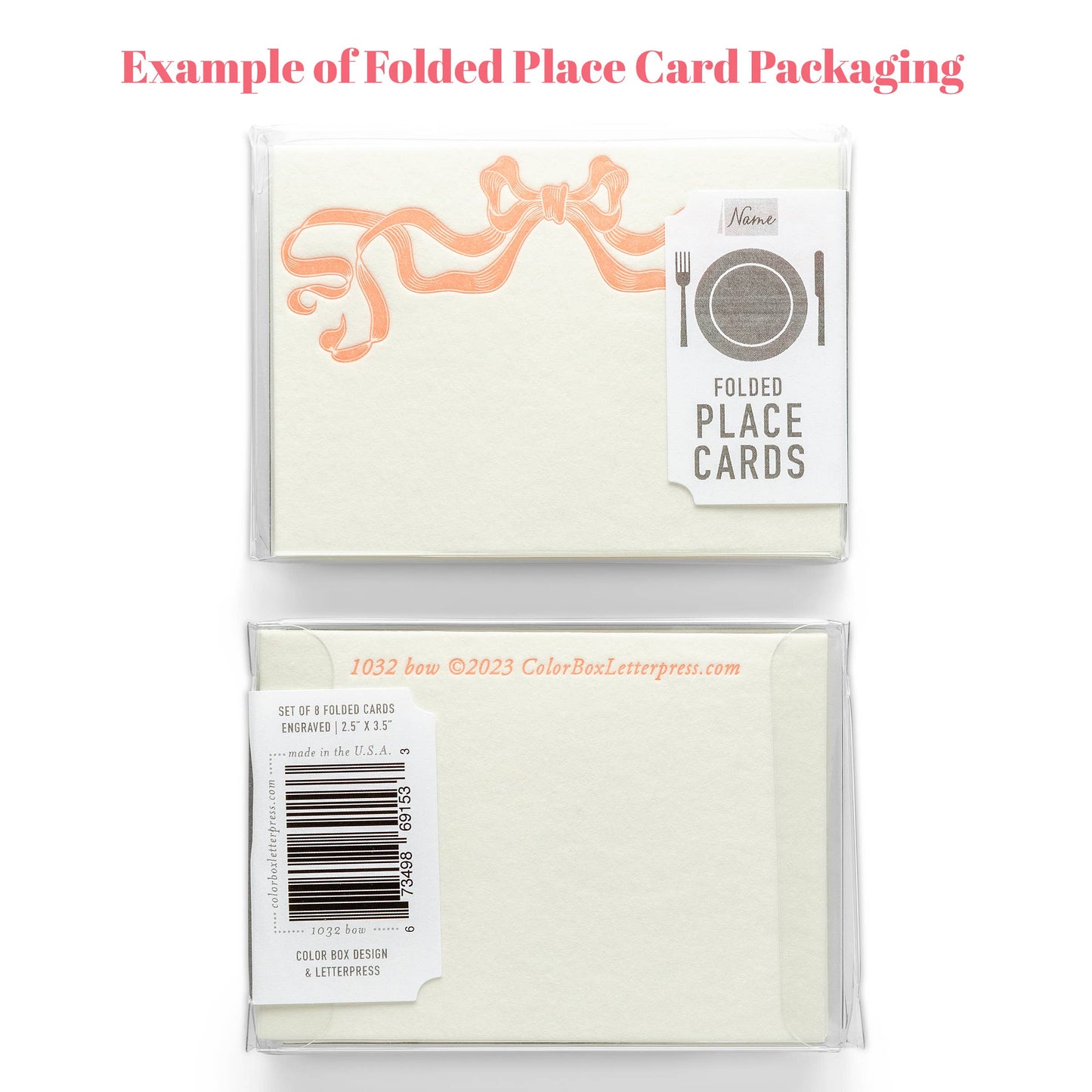 Fair Isle Folded Place Cards