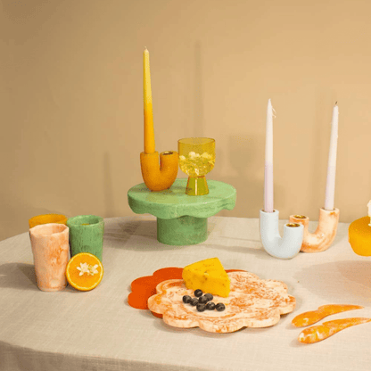 9" Scallop Resin Cheese Charcuterie Board - Hosted by Kelly Gaudreau