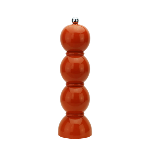 Orange Bobbin Salt or Pepper Mill