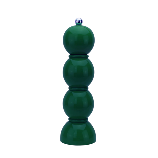 Racing Green Bobbin Salt or Pepper Mill