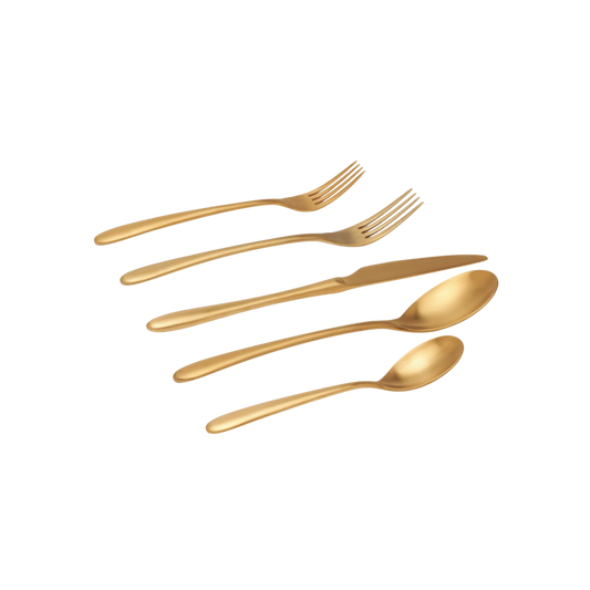 Alba Gold Flatware Set