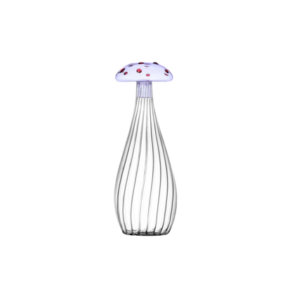 Alice Bottle with Purple Mushroom with Red Dots