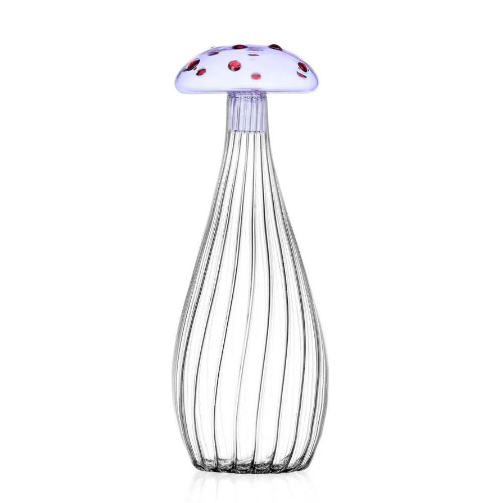 Alice Bottle with Purple Mushroom with Red Dots