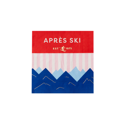 Apres Ski Lunch Size Party Napkins - Pack of 20