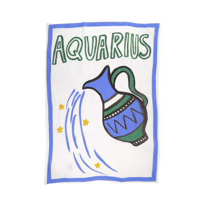 Aquarius Tea Towel