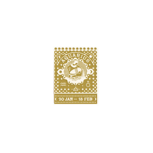 Aquarius Zodiac Matchbook