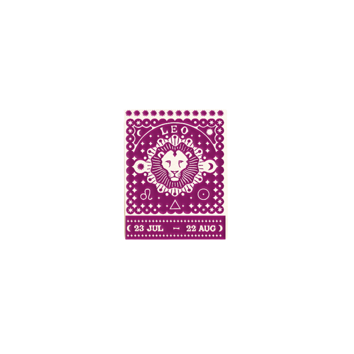 Leo Zodiac Matchbook