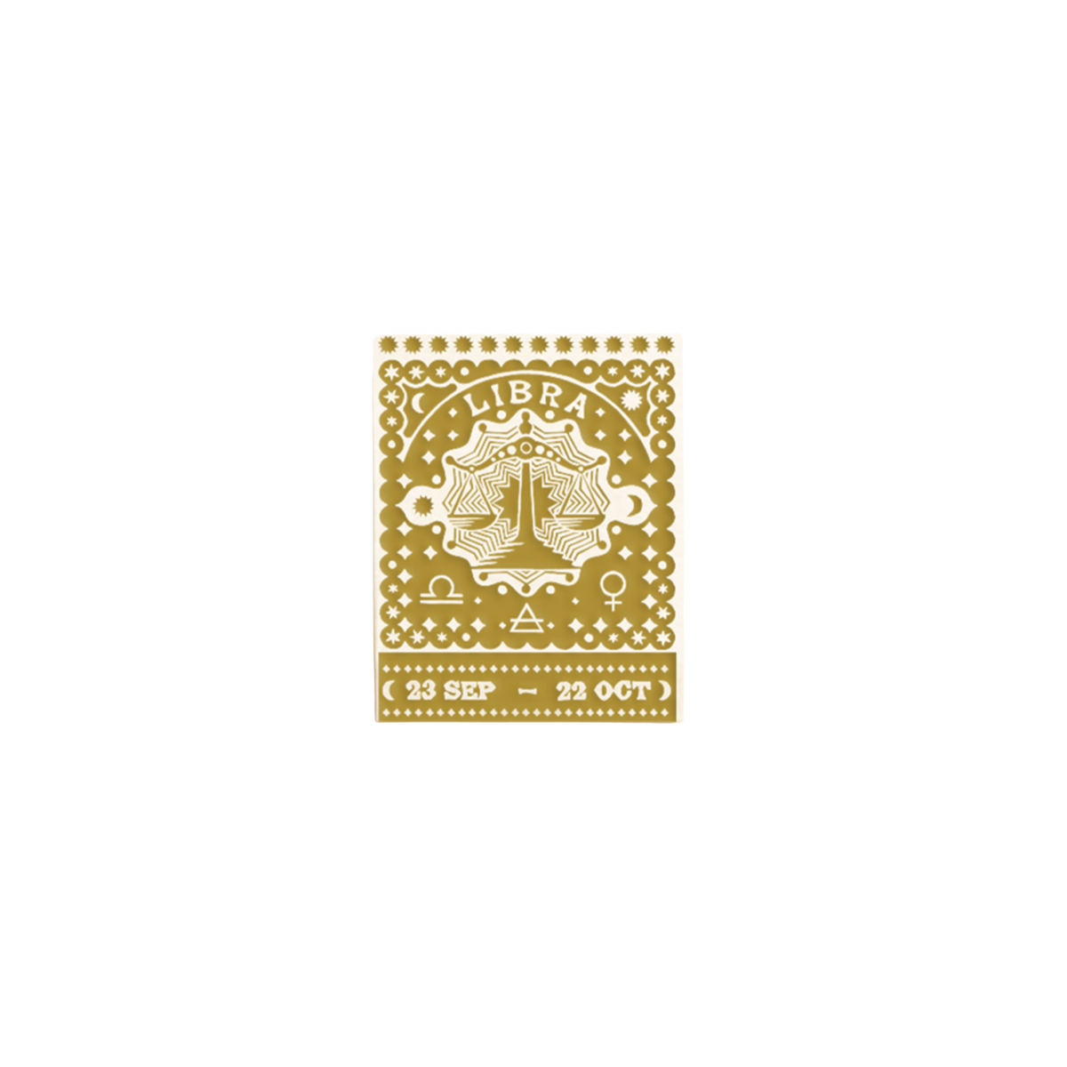 Libra Zodiac Matchbook