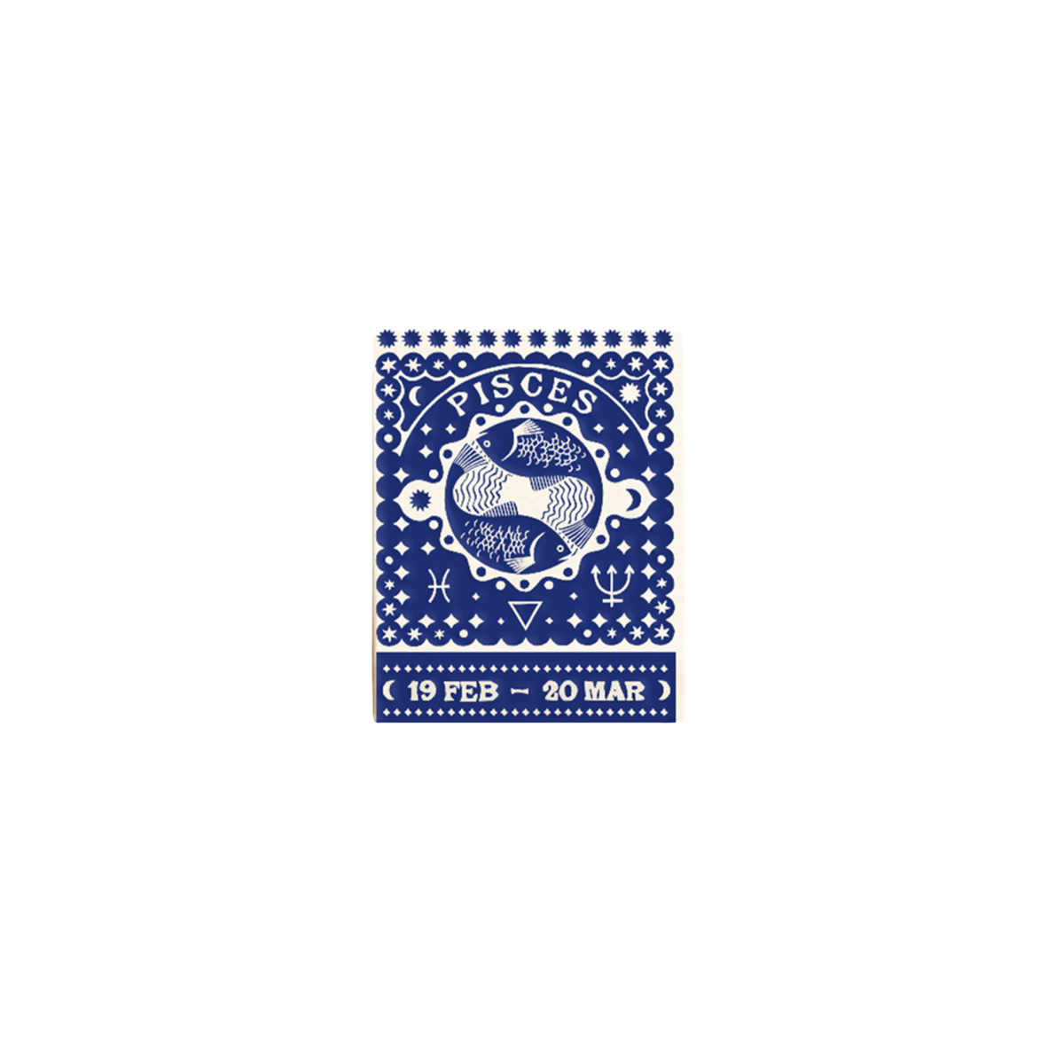 Pisces Zodiac Matchbook