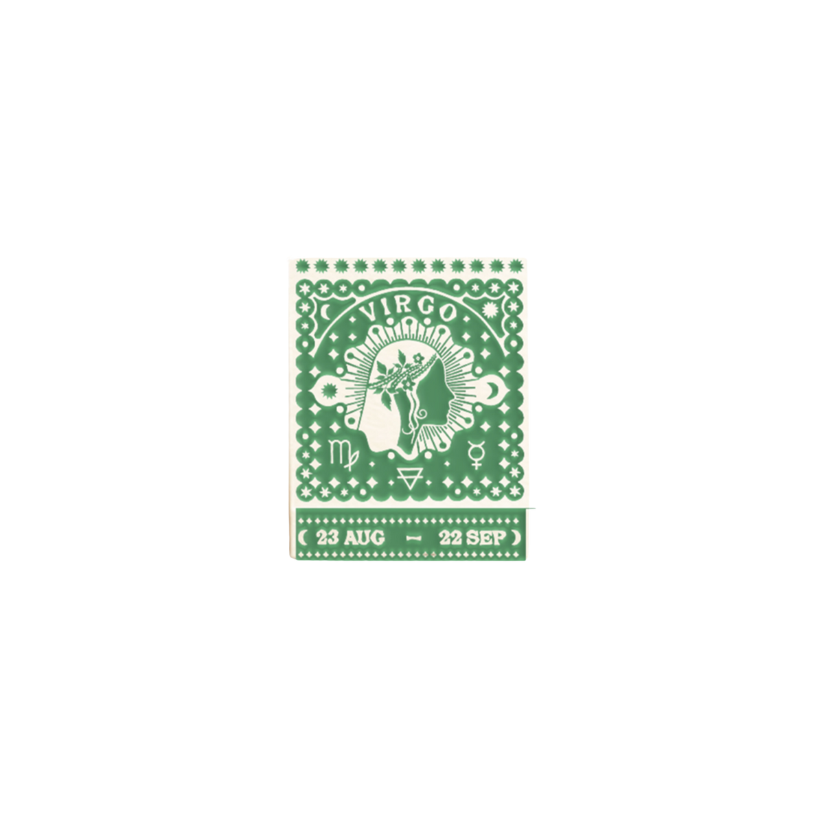 Virgo Zodiac Matchbook