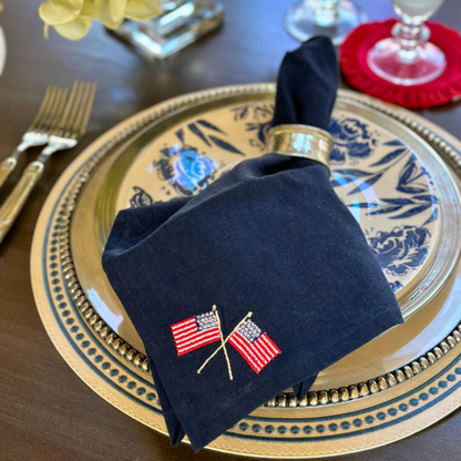 American Flag Napkin - Set of 4