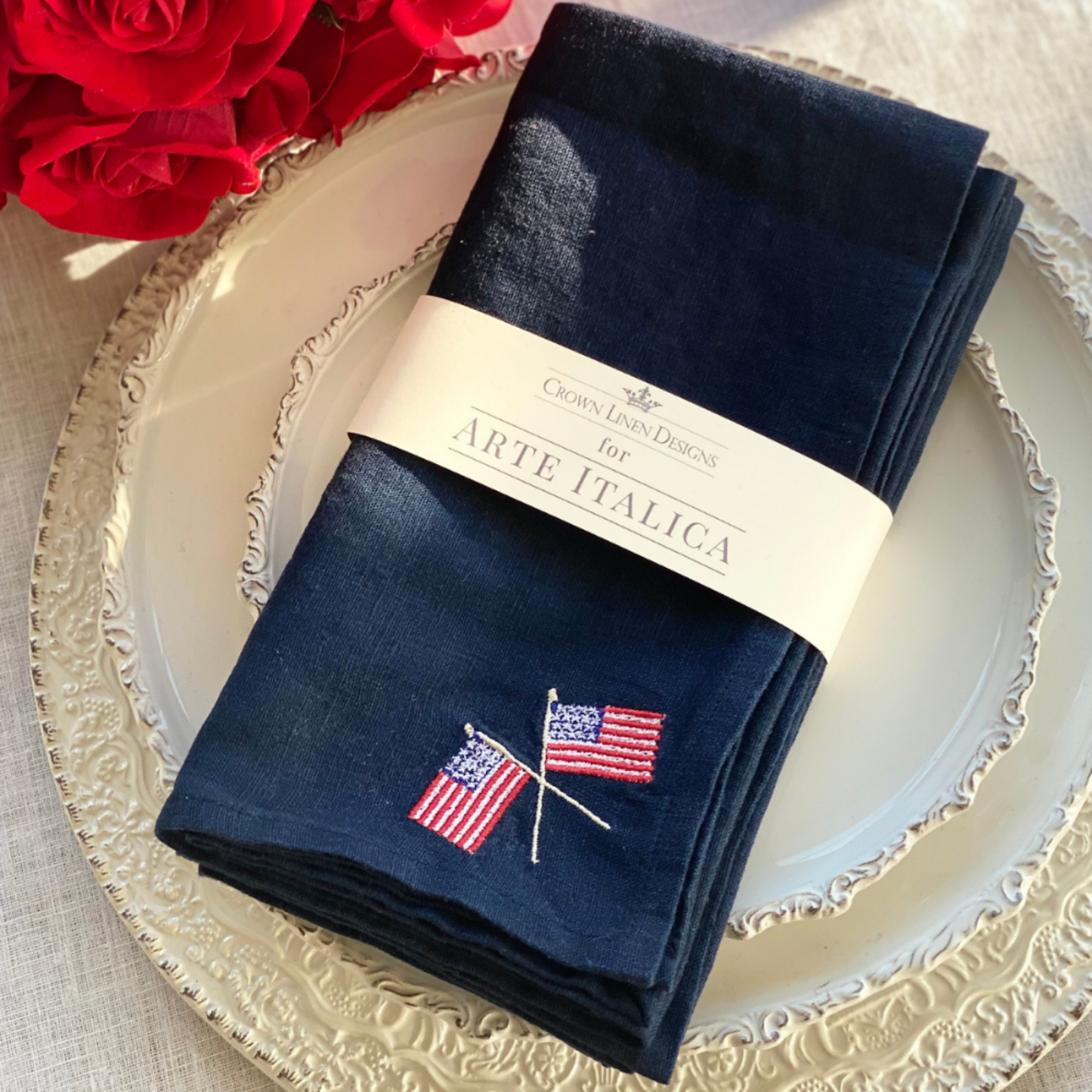 American Flag Napkin - Set of 4