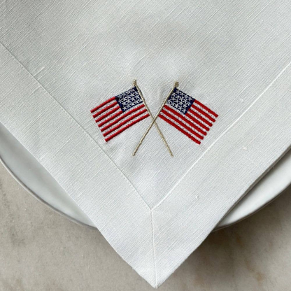 American Flags Large Napkin - Set of 4