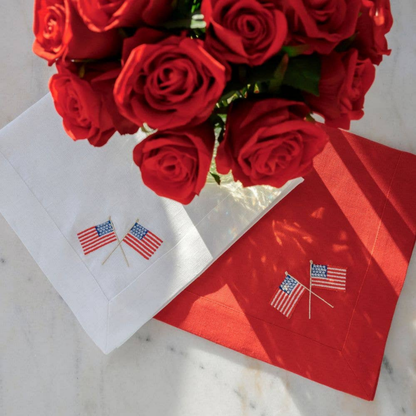 American Flags Large Napkin - Set of 4