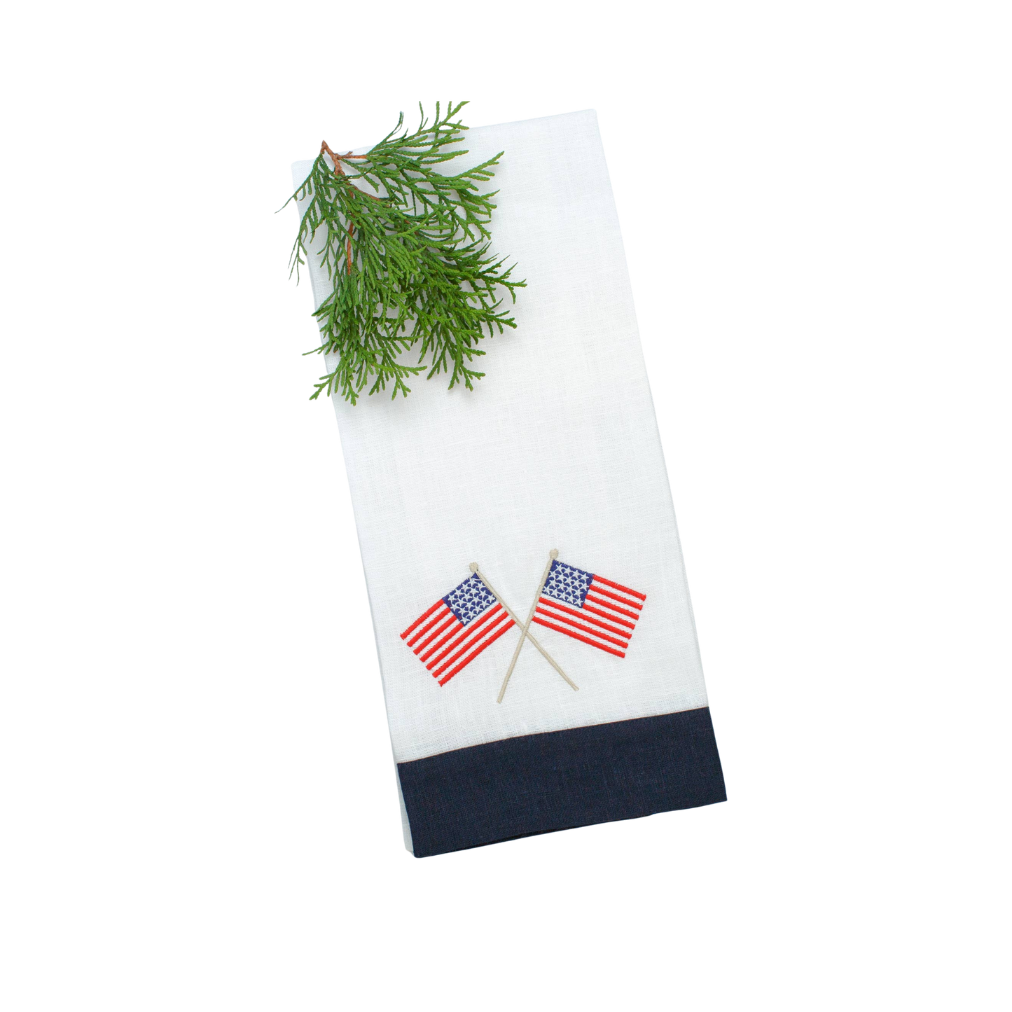 American Flags Linen Towel