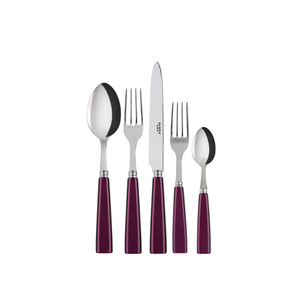 Icône 5-Piece Cutlery Set - Aubergine