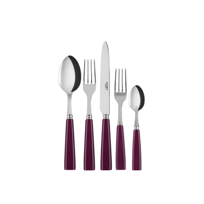 Icône 5-Piece Cutlery Set - Aubergine
