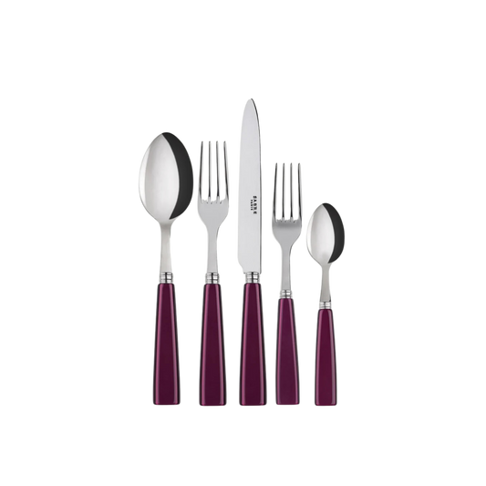 Icône 5-Piece Cutlery Set - Aubergine