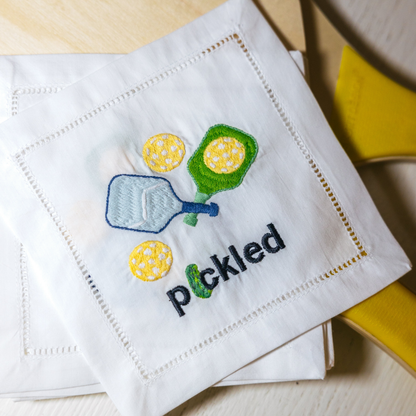 Pickled Cocktail Napkins - Set of 4
