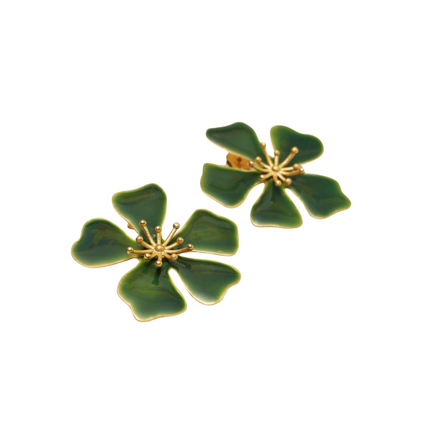 Aurora Maxi Earrings - Green