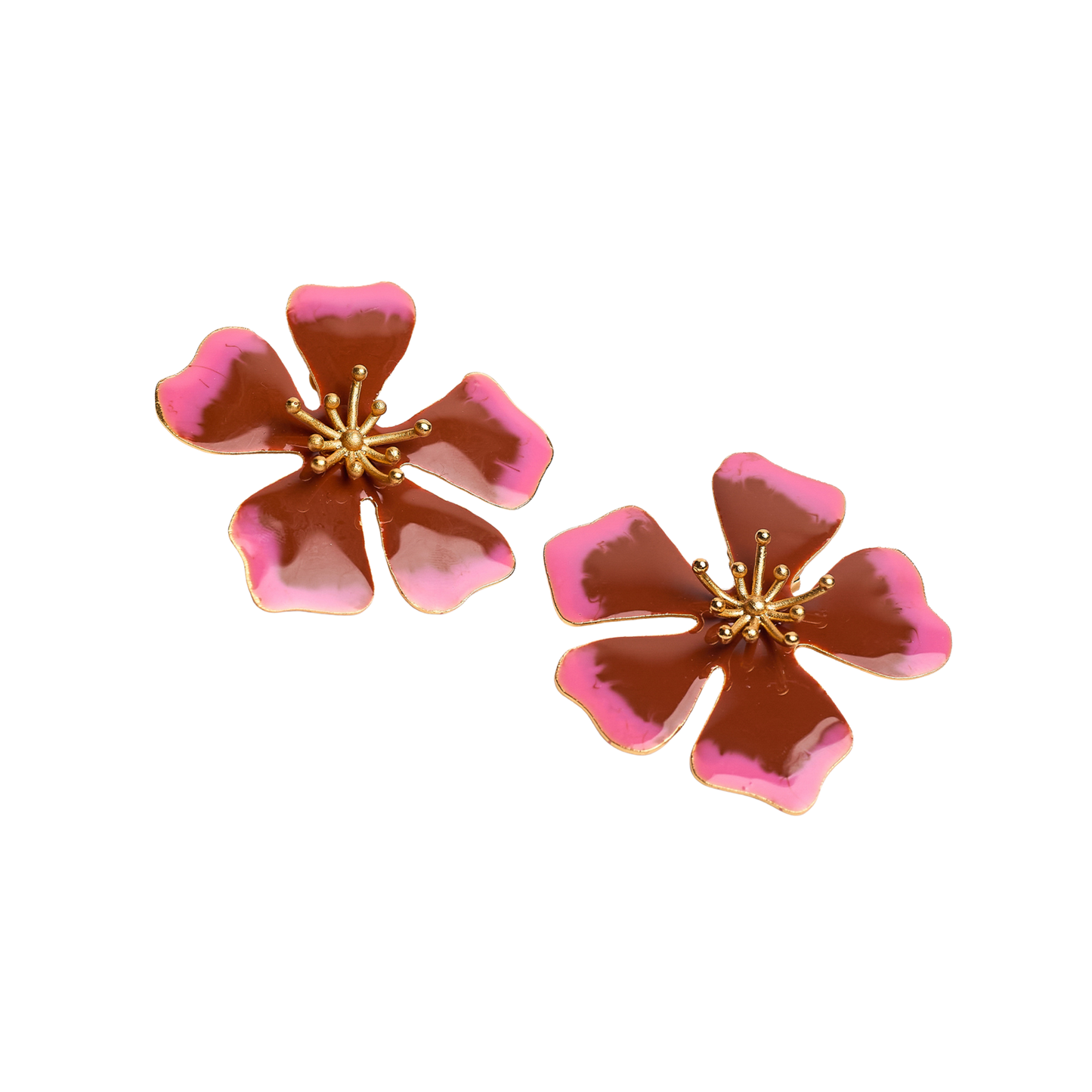 Aurora Maxi Earrings - Terracota Swirl