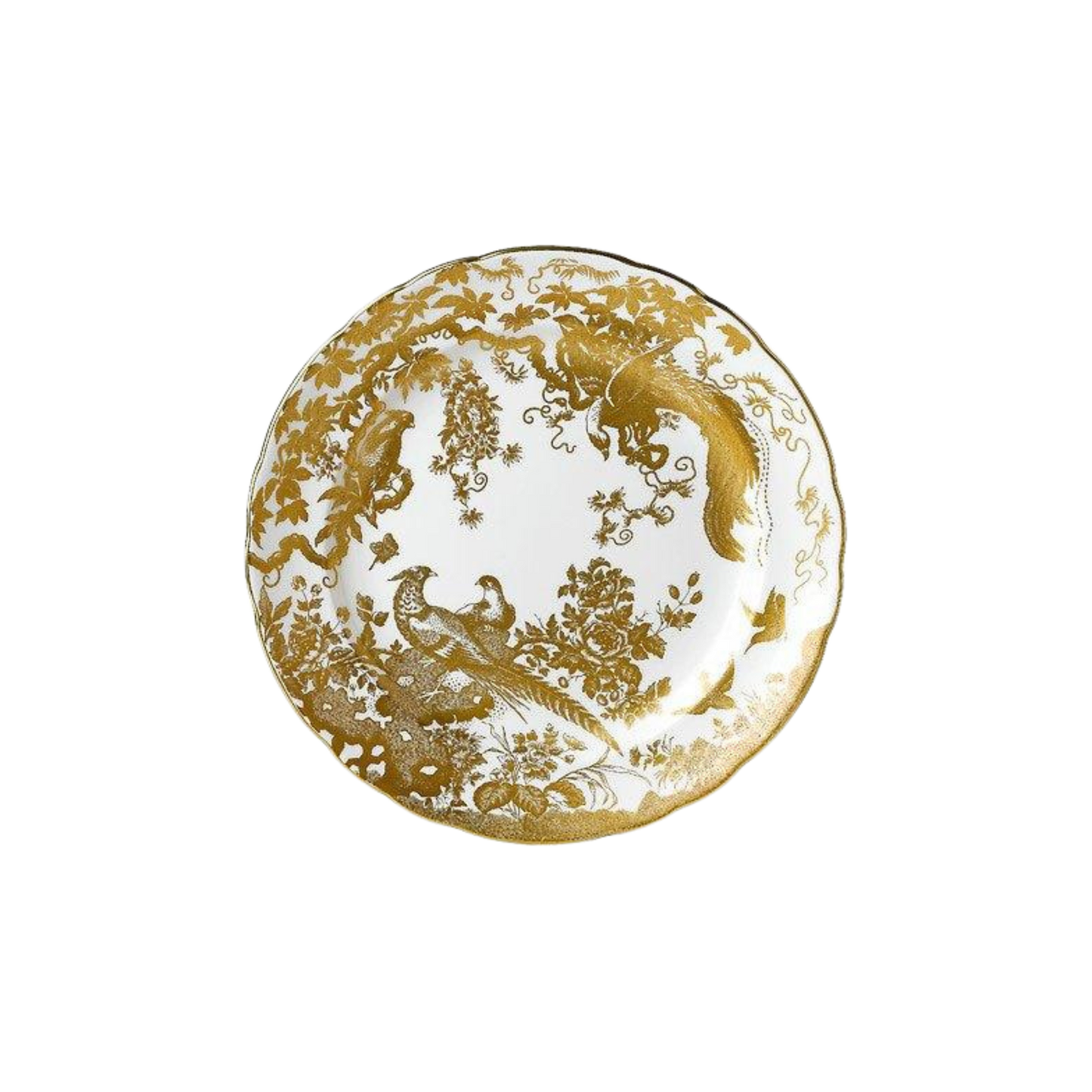 Aves Gold Service Plate