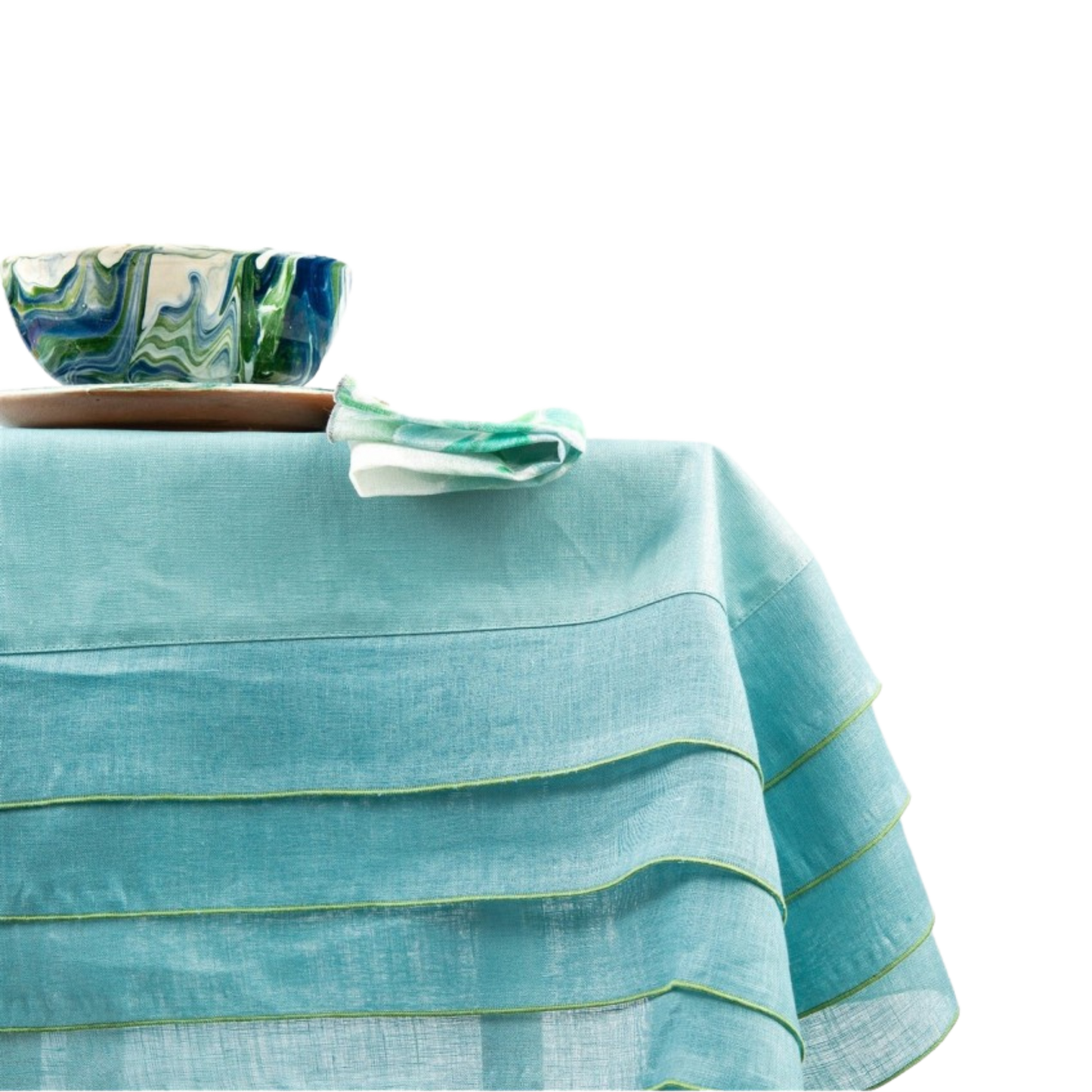 Sfogliatella Tablecloth in Stain Resistant Linen
