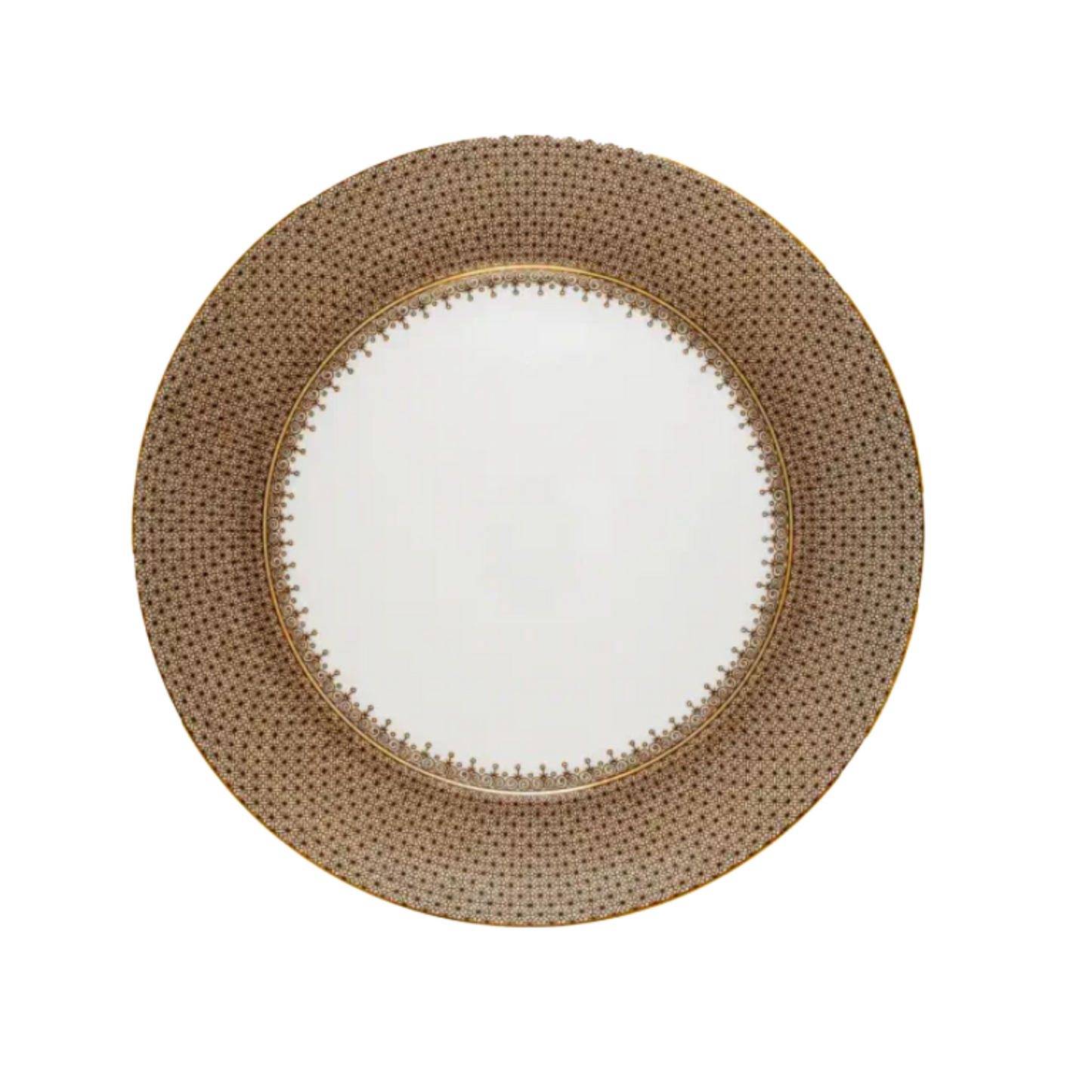 Brown Lace Service Plate