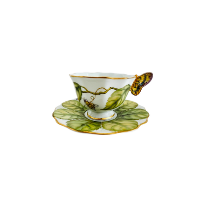 Butterfly Handle Cup and Saucer