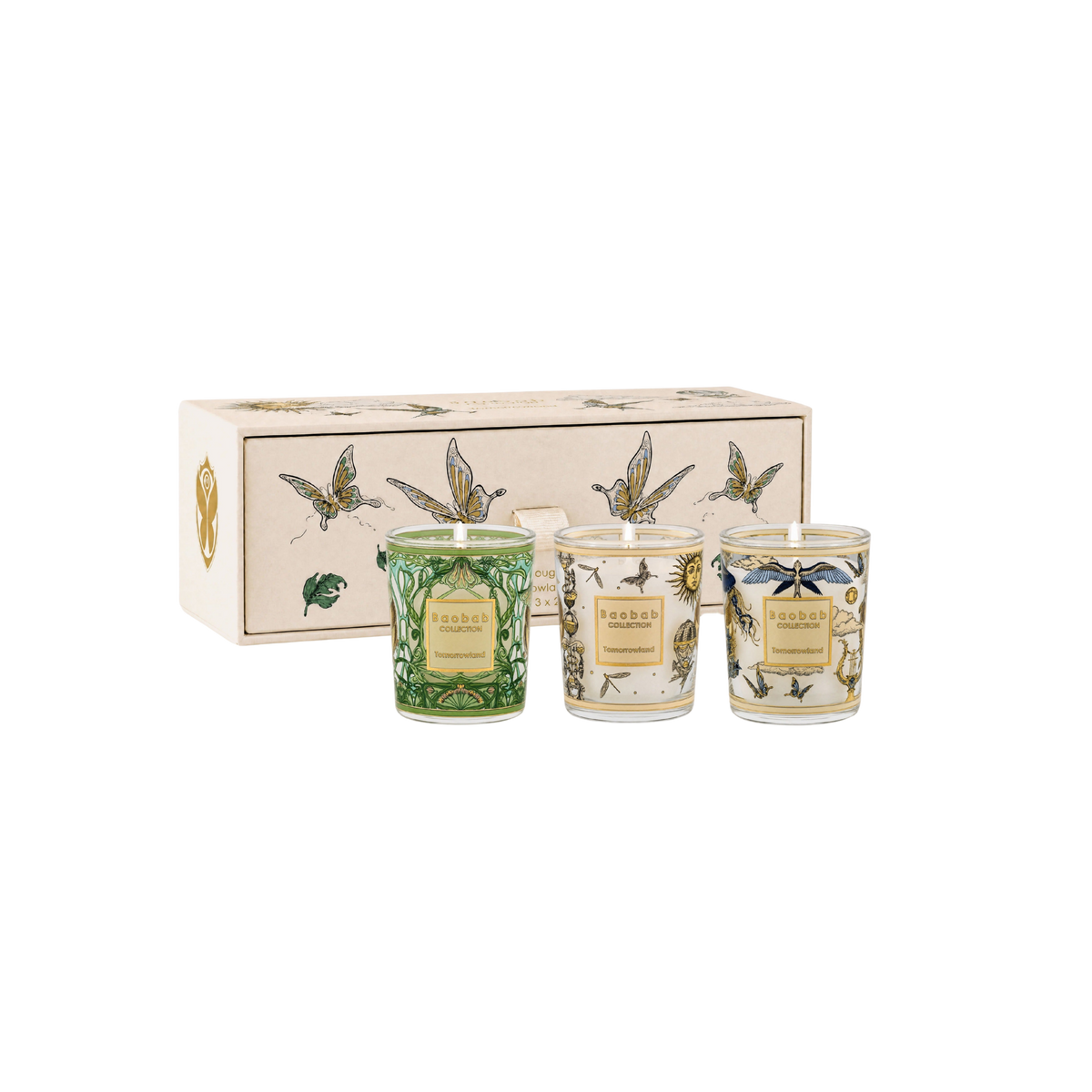 Tomorrowland Travel Candle Trio