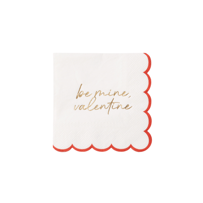 'Be Mine, Valentine' Cocktail Napkins - Set of 20