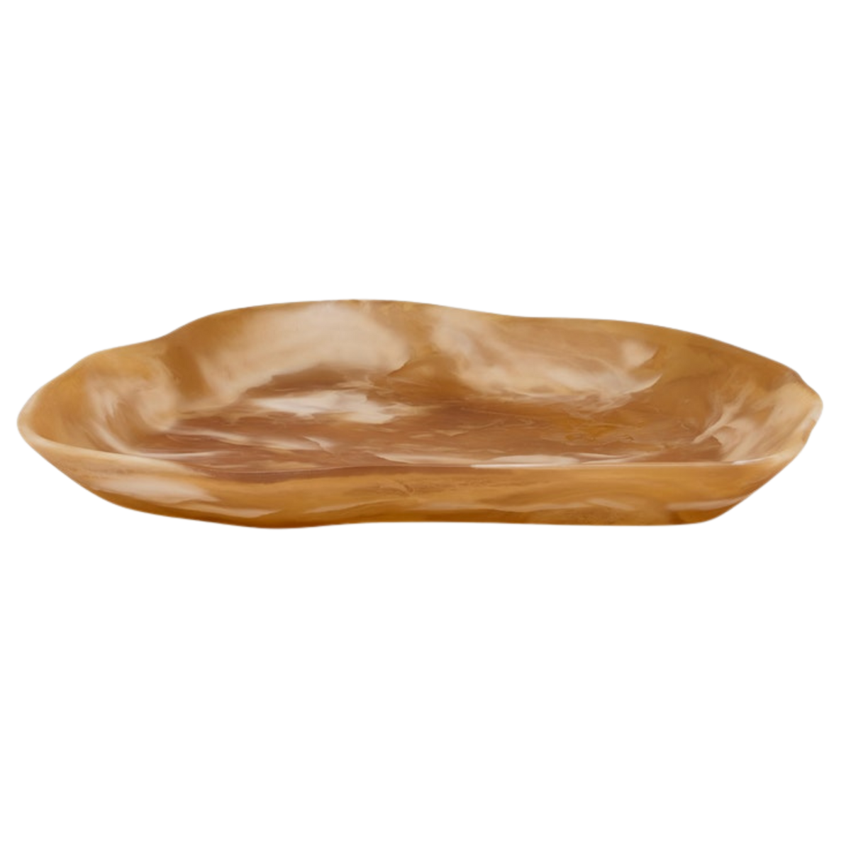 Beatrix Amber Swirled XL Serving Tray