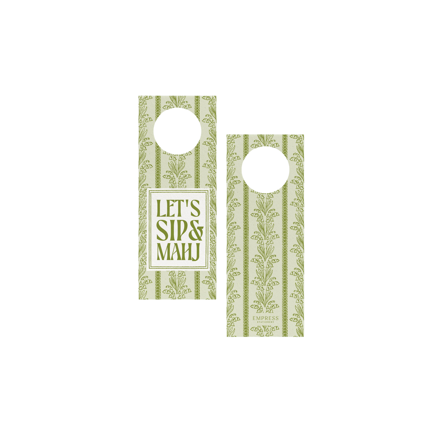  Bellflower Mahjong Wine Bottle Gift Tag - Pack of 8