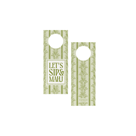  Bellflower Mahjong Wine Bottle Gift Tag - Pack of 8