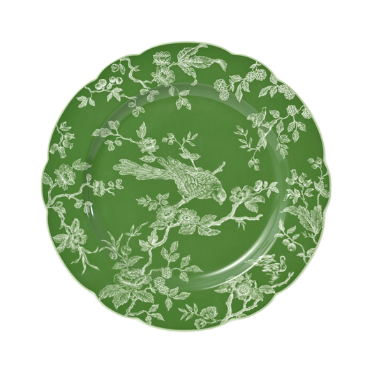 Albertine Green Background Charger Plate