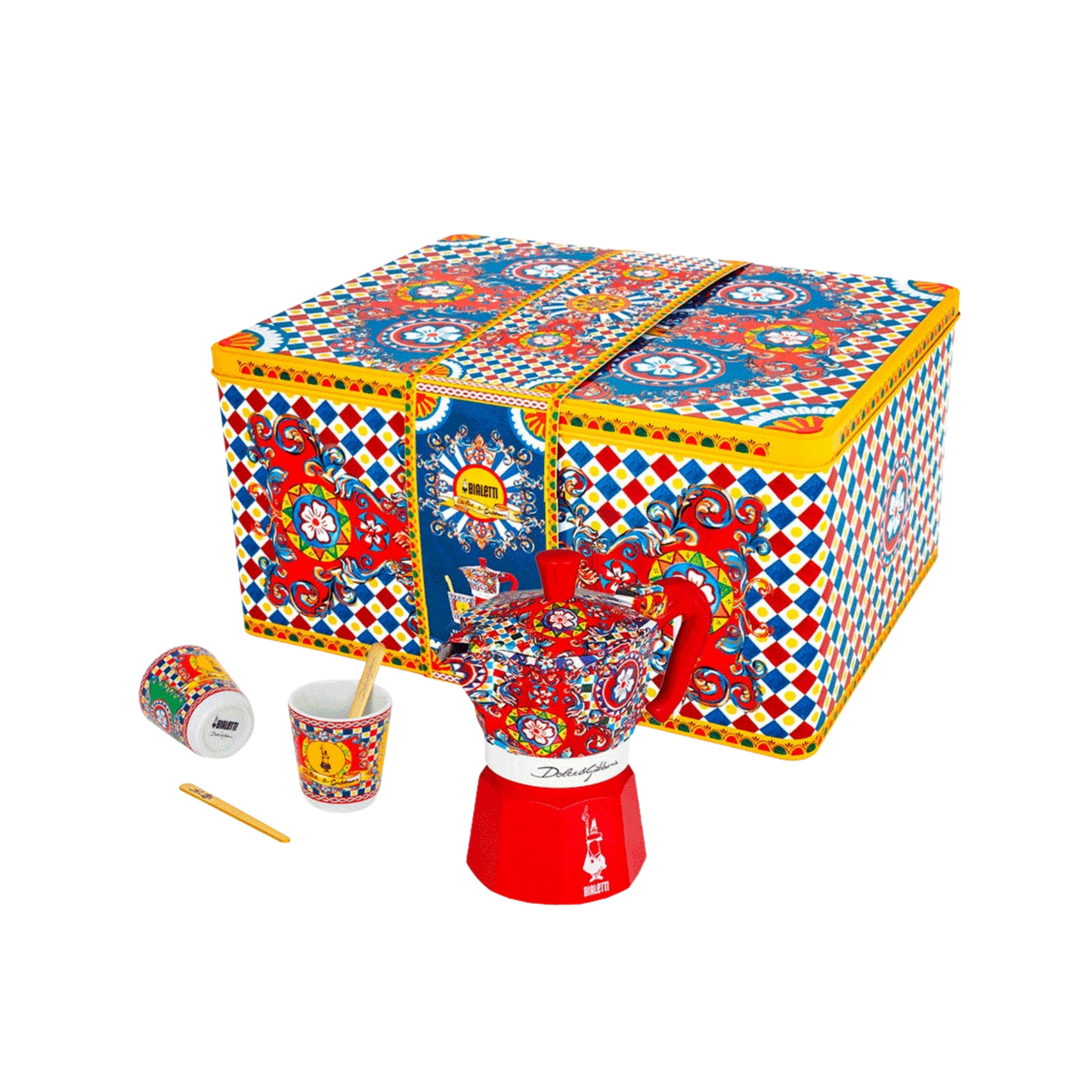 Dolce & Gabbana Sicilian Cart 2-Cup Moka Pot & Cup Gift Set