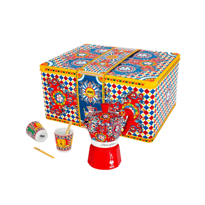 Dolce & Gabbana Sicilian Cart 2-Cup Moka Pot & Cup Gift Set