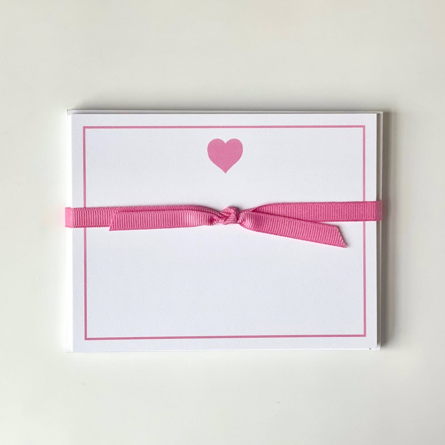 Big Heart in Pink Note Card Set