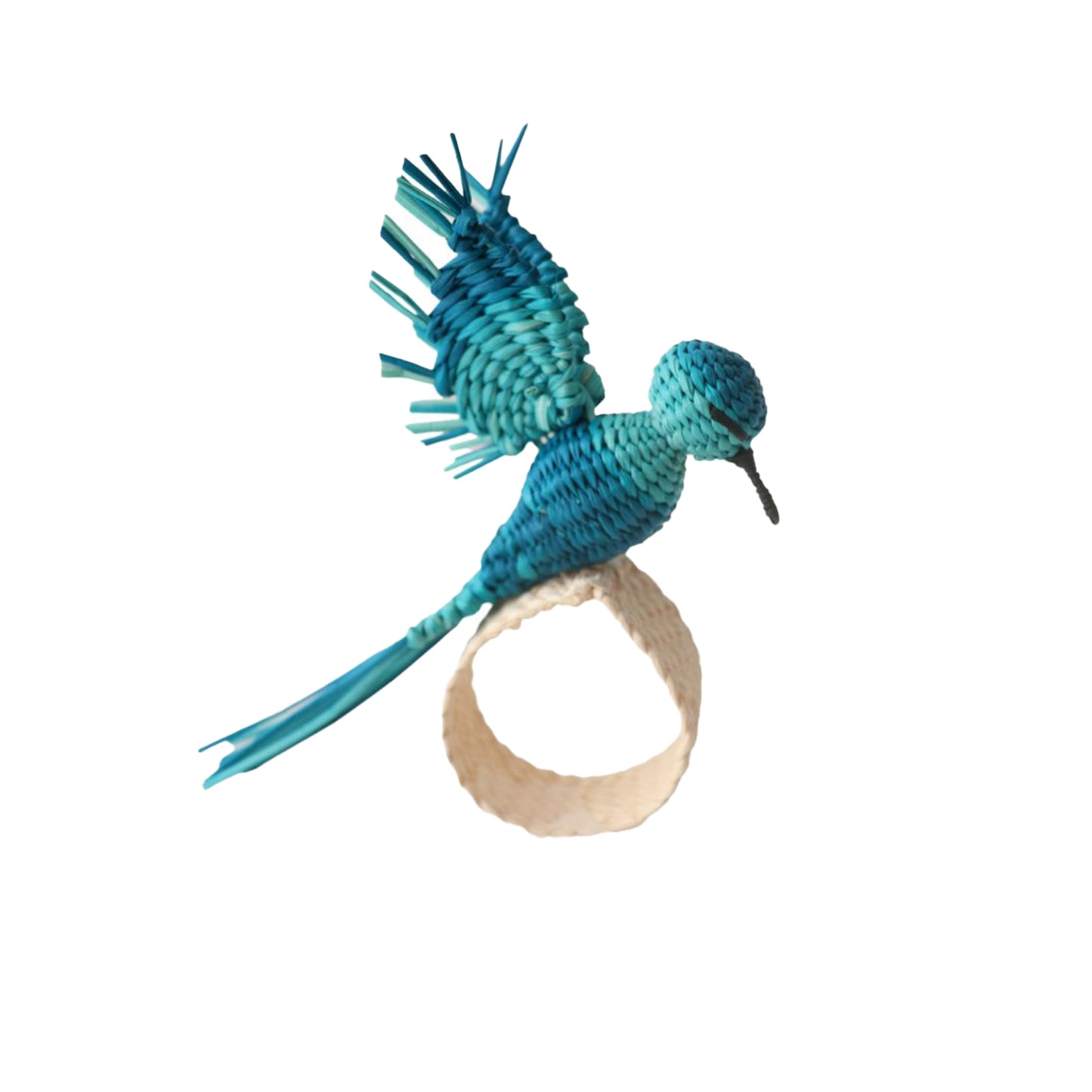 Hummingbird Napkin Ring-Blue