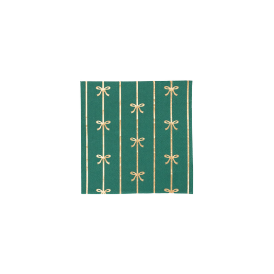 Emerald Green Signature Bow Small Napkin
