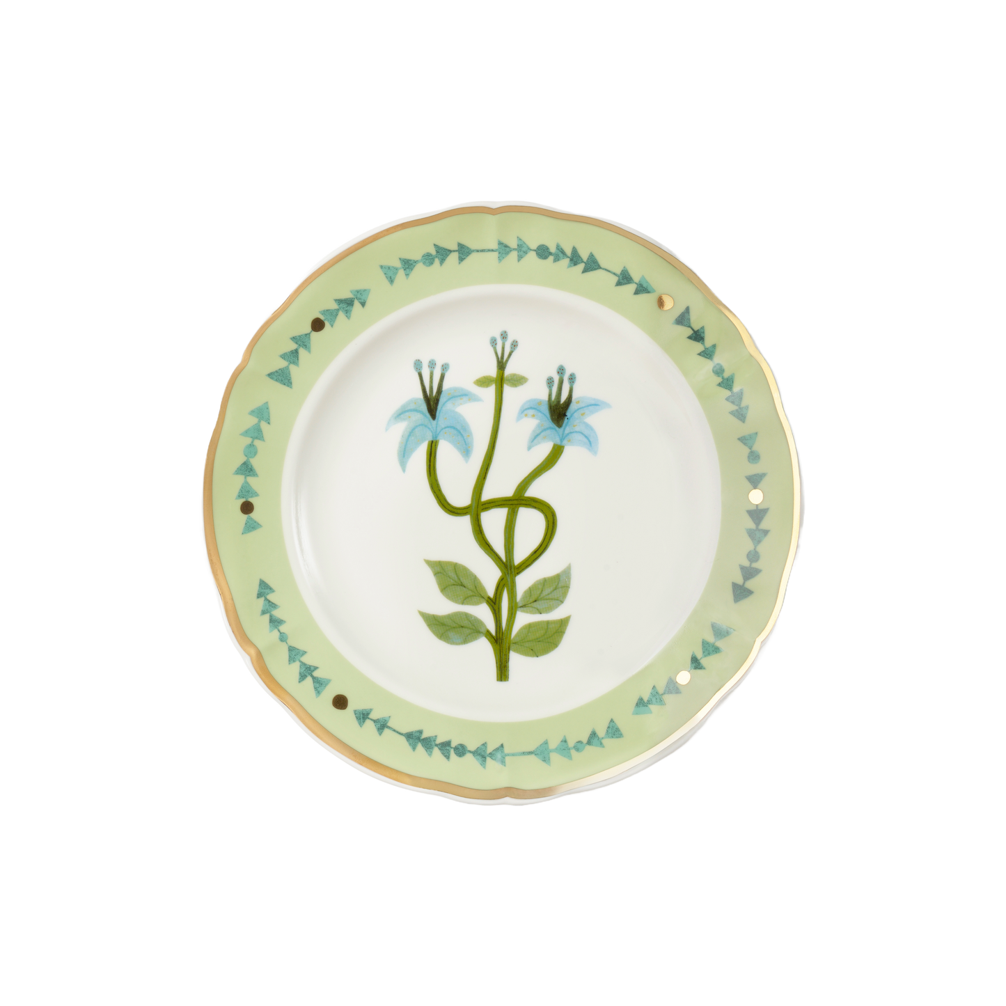 Dessert plate CM 8 inch Botanica Green