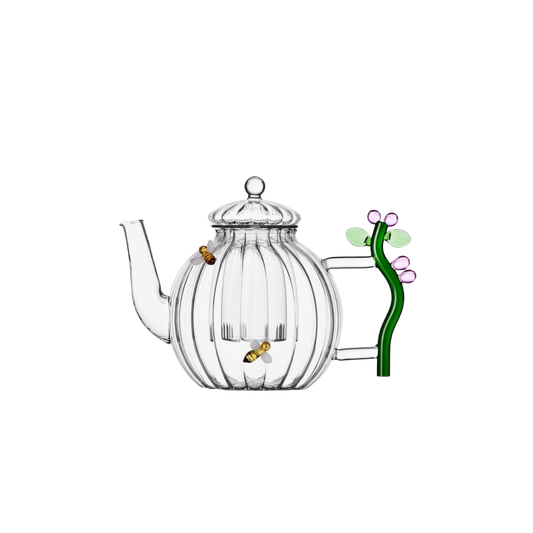 Botanica Teapot Optic Pink Flower and Bee