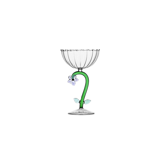 Botanica -  Optical Champagne Bowl Lilac Flower