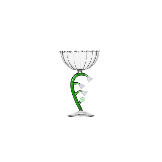 Botanica -  Optical Champagne Bowl White Flower
