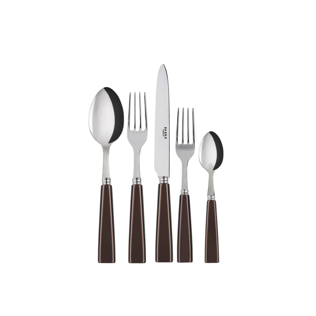 Icône 5-Piece Cutlery Set - Brown