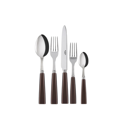 Icône 5-Piece Cutlery Set - Brown