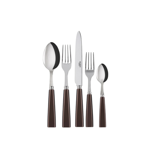 Icône 5-Piece Cutlery Set - Brown