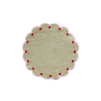 Burlap Valentine's Placemat